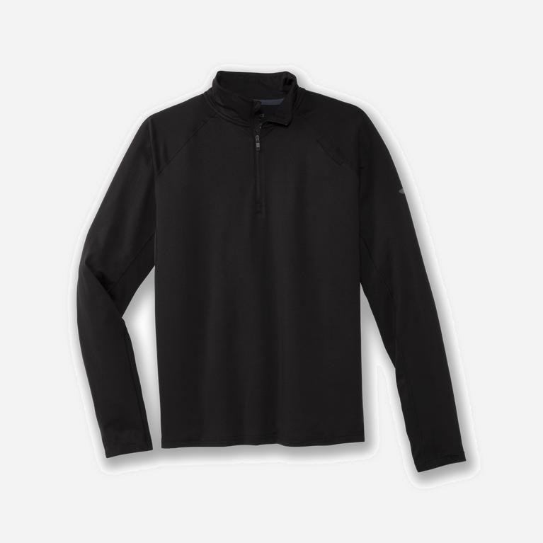 Brooks Dash 1/2 Zip Løpejakker Herre Outlet - Svart - Norge (TXD415629)